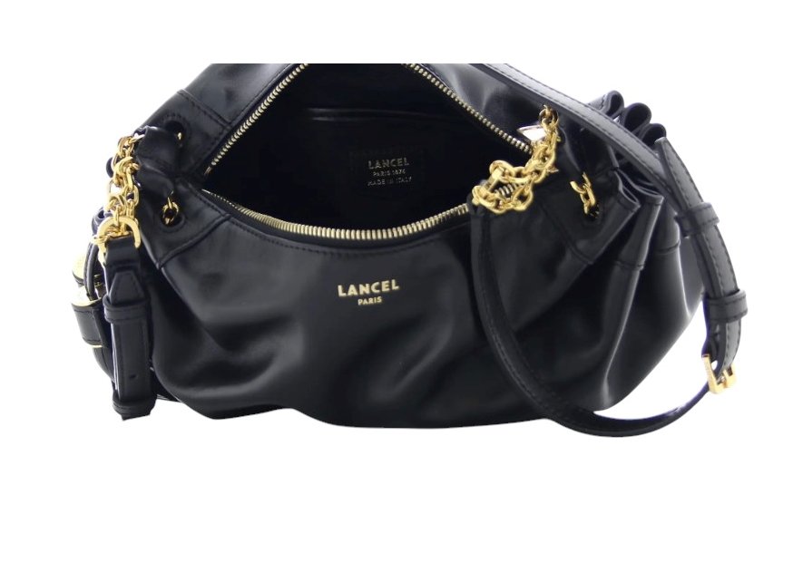 Lancel A13355 - CUIR DE VACHETTE - NOIR maballe besace Sac business