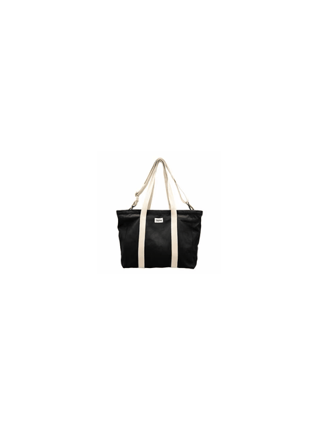 hindbag CESAR - COTON - NOIR sac cabas a4 hindbag césar sac-a-main-shopping-toile-ou-cuir