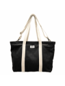 hindbag CESAR - COTON - NOIR sac cabas a4 hindbag césar sac-a-main-shopping-toile-ou-cuir