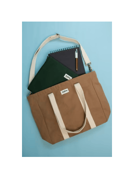 hindbag CESAR - COTON - CANNELLE sac shopping a4 cesar hindbag Sac business