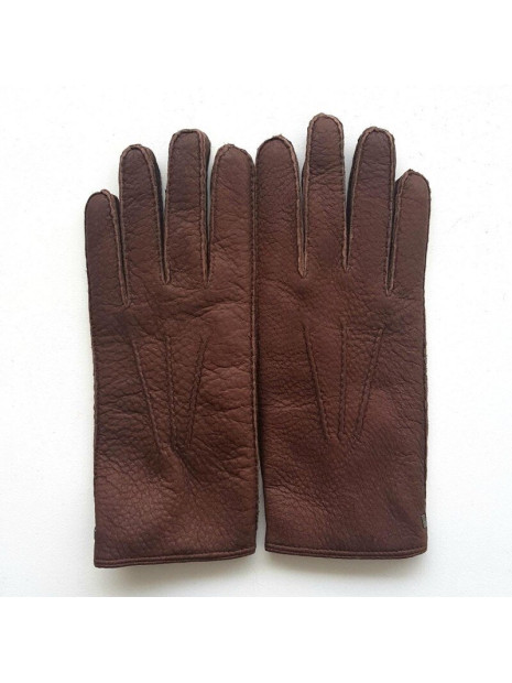 Poujade 122PBDA - PECARI - VISON gants homme pécari doublé alcantara paul gants