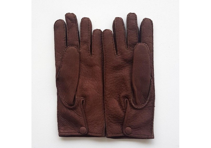 Poujade 122PBDA - PECARI - VISON gants homme pécari doublé alcantara paul Gants