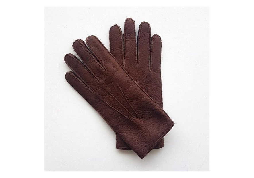 Poujade 122PBDA - PECARI - VISON gants homme pécari doublé alcantara paul Gants