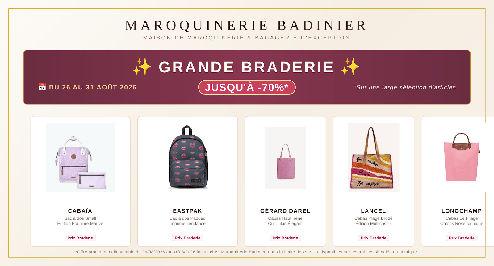 grande braderie d'été 2027